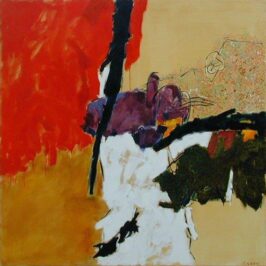 1986 "Sogno d' A.........." Olio, pastello a cera su tela 130 x 130