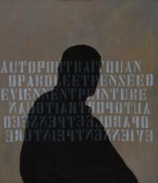 2022 Autoritratto, quando parola e pensiero si fanno pittura Acrilici su tela 70 x 80