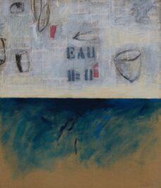 2009 Eau H2O Acrilico, collage su tela 60 x70