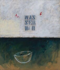 2009 "Wasser" H2O Acrilico, collage su tela 60 x 70