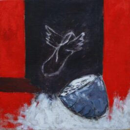 2007 "Viaggio onirico" Acrilico, e olio su tela 50 x 50