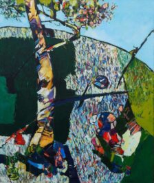 1985 "C'era un albero nel mio giardino" Olio su tela 100 x 120