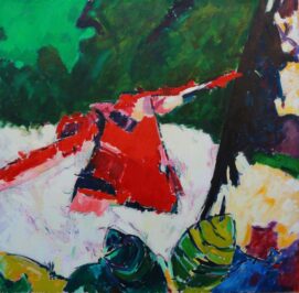 1988 "Fammenti" Olio su tela 120 x 120