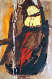 2002 Appunti Acrilico, foglia d'oro su cartoncino Fabriano dim. 70 x 100