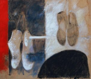 2007"Viaggio Onirico" Acrilico e olio su tela sacco 108 x 122