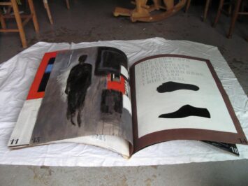 2014 "Tutto quello che so di me" - Libro Oggetto - Cartoncino rilegato con anelli in acciaio - acciaio, tela, filo, collage, radiografie, foto su tela, acrilici - dim. cm. 66 x 80