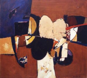 1983 "Astratto" Olio, e Foglia d'Oro su tela 80 x 90