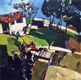 1983 "Casolare" Olio su tela 100 x 100